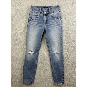 Silver Jeans Co Avery Ankle Skinny Jeans Women 28x29 Distressed Light Wash